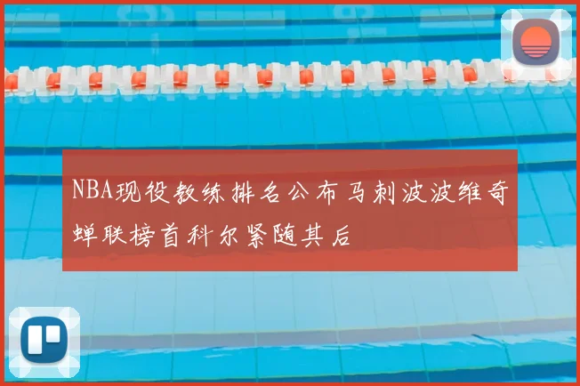 NBA现役教练排名公布马刺波波维奇蝉联榜首科尔紧随其后