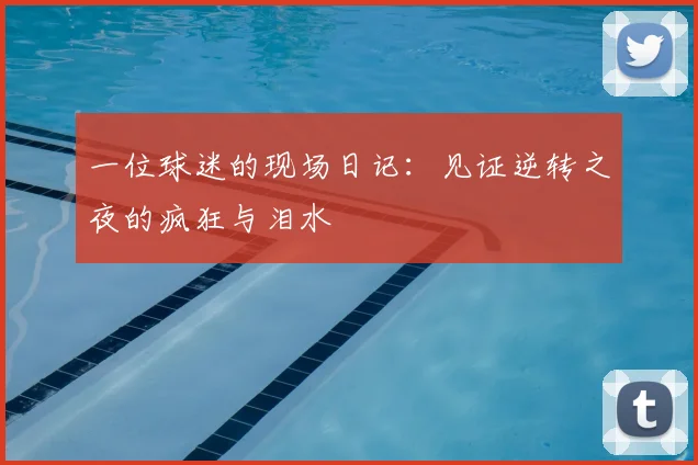 一位球迷的现场日记：见证逆转之夜的疯狂与泪水